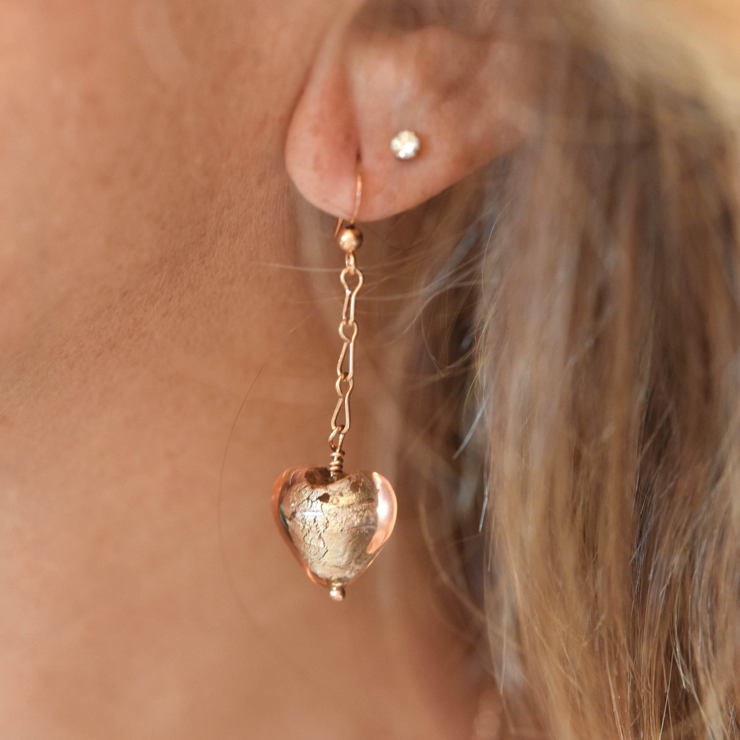 orecchini rosa murano - Gioielli - Orecchini - di gigia | su